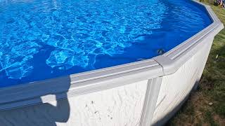 A Look At My New Pretium Above Ground 24 X 52 Inch Deep Above Ground Swimming Pool Content