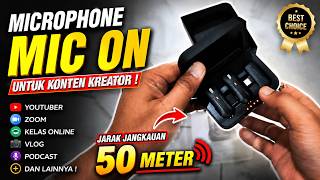 Microphone Portable Dual Mic Wireless Clip On 2 In 1 Podcast Vlog Youtuber KiiP Wireless M8