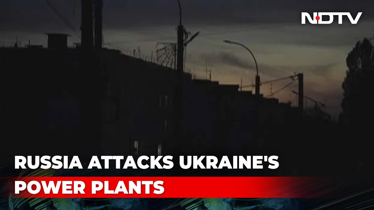 Blackouts In Parts Of Ukraine After Russian Strikes - YouTube