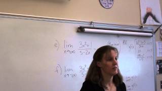 Price AP Calculus AB: 3-5 Limits at infinity