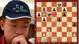 Amazing Chess Game: Wei Yi vs Anne Haast - a young chinese Mikhail Tal ?! - Tata Steel B (2015)