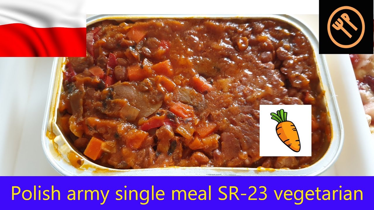 *NEW* Polish single meal ration SR 23 vegetarian - YouTube
