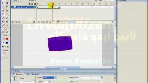 Flash Mx 8 Tutorial in Urdu - Shape Tween - Lesson 4