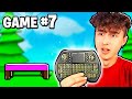 Every Game My KEYBOARD Gets SMALLER...(Roblox BedWars)