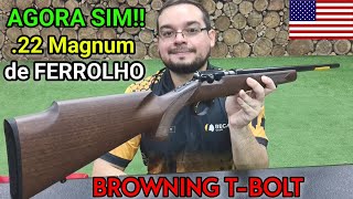 FINALMENTE .22 Magnum DE FERROLHO no Brasil! Análise: Browning T-Bolt 22 WMR. Melhor que 7122-M?