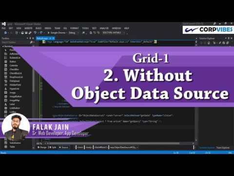 Asp.net Gridview - load data without object datasource with C#.net (हिन्दी)