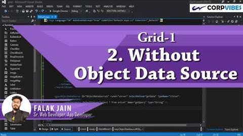 Asp.net Gridview - load data without object datasource with C#.net (हिन्दी)