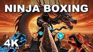 🥷 NINJA BOSS BOXING 🐉 Shadow Dragon Castle Rhythm Workout Game | Interactive PE Brain Break screenshot 1