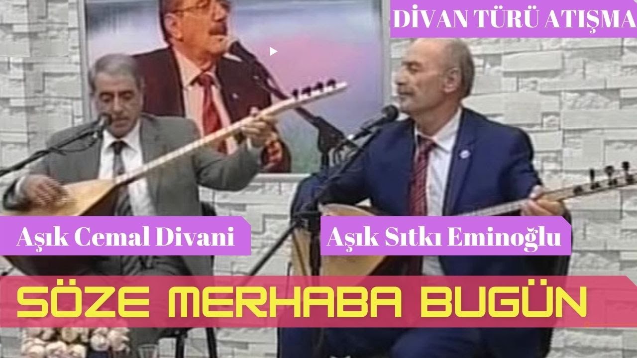 Söze Merhaba Bugün (Divan Türü Atışma) / Cemal Divani ve Sıtkı Eminoğlu #NuriÇırağı #ÇayTV
