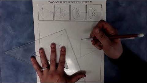 Two Point Perspective  Letter M