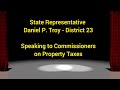 Dan Troy & Commissioners on Property Taxes