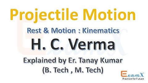 Projectile Motion: H C Verma Chapter 3