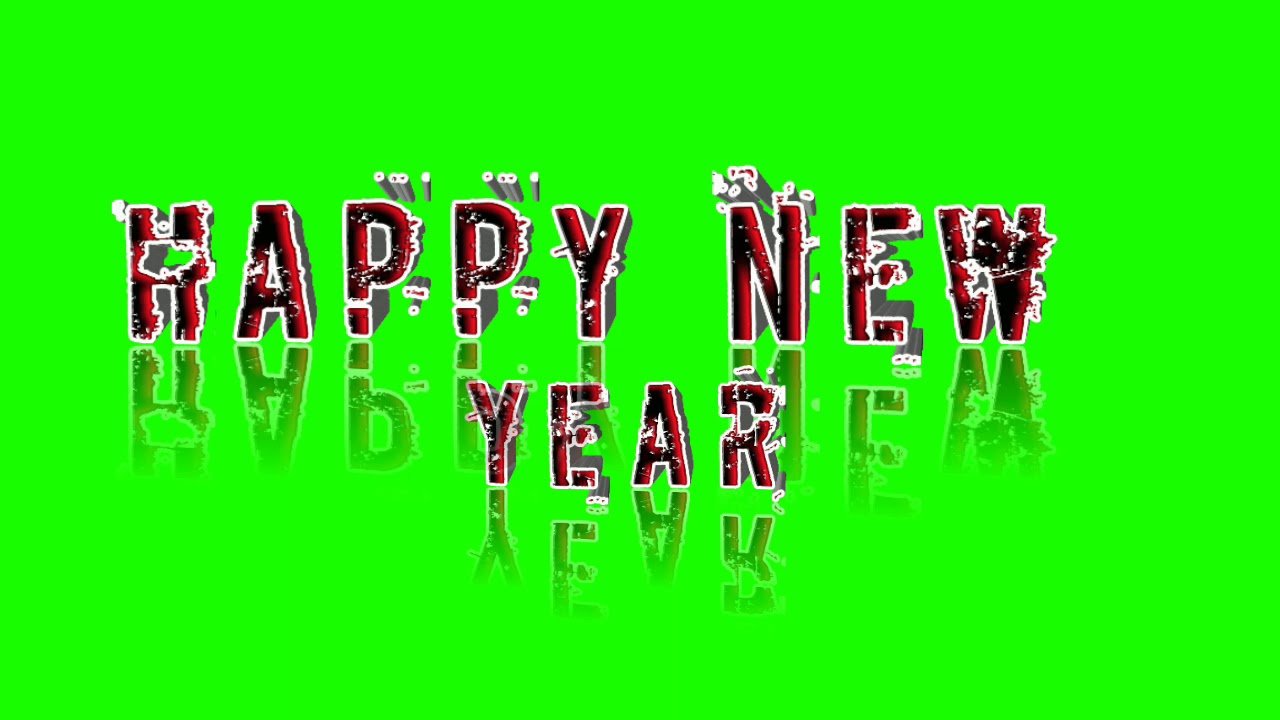 Happy New Year 2018 Green Background Screen Effects | Stylish Font Green screen effects