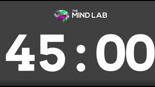 Countdown timer - 45 mins - morse code