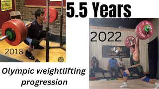5.5 year olympic weightlifting progression