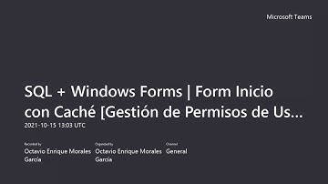 [Programación en C#] Desarrollo de Login | Capa Entidad (Caché de Usuarios) - Cargos