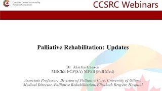 Palliative Rehabilitation – May 15, 2015