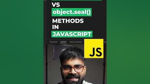 ✅ Object.seal() Method in JavaScript 🔥