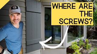 How to Hang Exterior Shutters Without Seeing the Screws