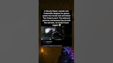 In Minority Report (2002), the gesture interface came from real research.