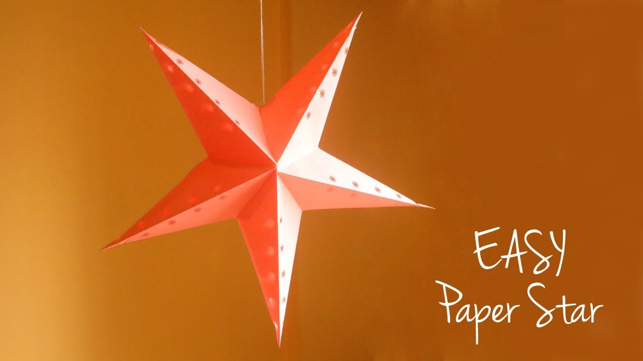 How To Make A Christmas Star With Chart Paper