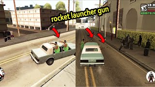 GTA San Andreas | CJ and Homies Shooting With RPG From The Car (SECRET CHEAT CODE)