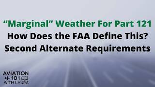 What is Marginal? Part 121 Airline Ops, Second Alternates, the FAA #fuel #dispatch #pilot #release