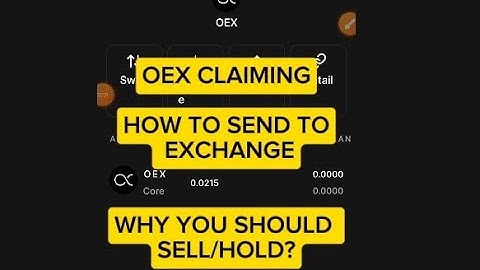 #oex #update | How to Claim or withdraw OEX | How to Sell | Why you should Sell or Hold? #withdrawal