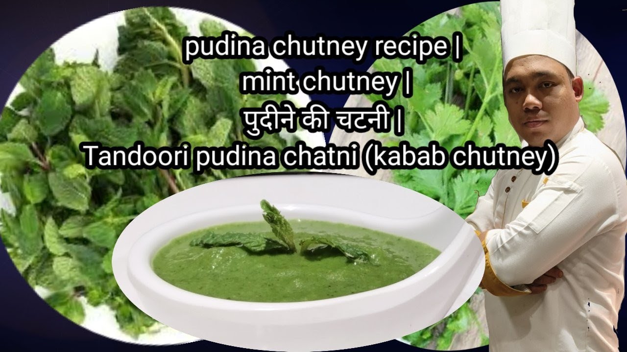 pudina chutney recipe mint chutney पुदीने की चटनी Tandoori pudina