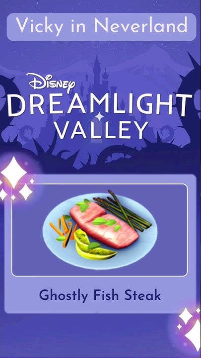 Ghostly Fish Steak recipe - Disney Dreamlight Valley - YouTube