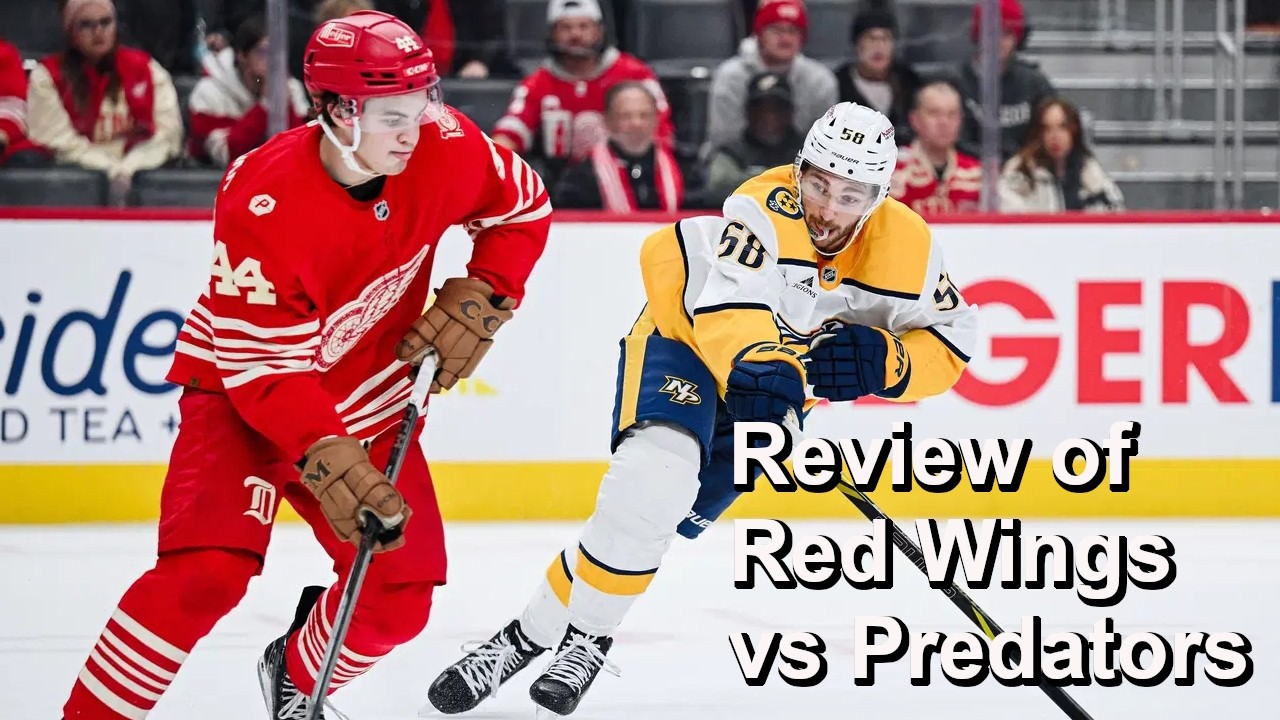 Review of Red Wings Vs Predators March 2nd Game
