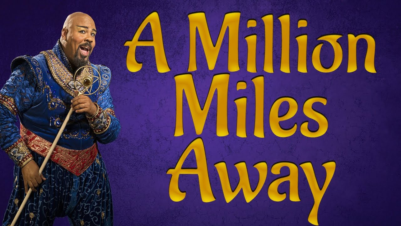 A Million Miles Away backing track karaoke instrumental Aladdin