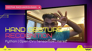 Hand Gestures Recognition  using Python Tensorflow and Open Cv