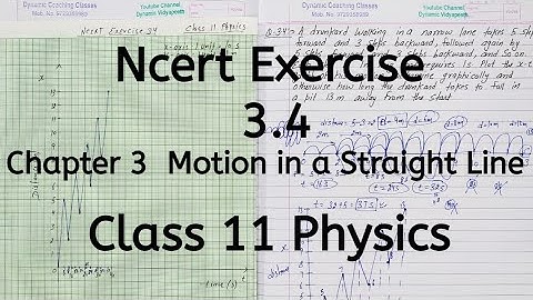 Ncert Exercise 2.4 | Chapter 2 | Motion in a Straight line | Class 11 Physics