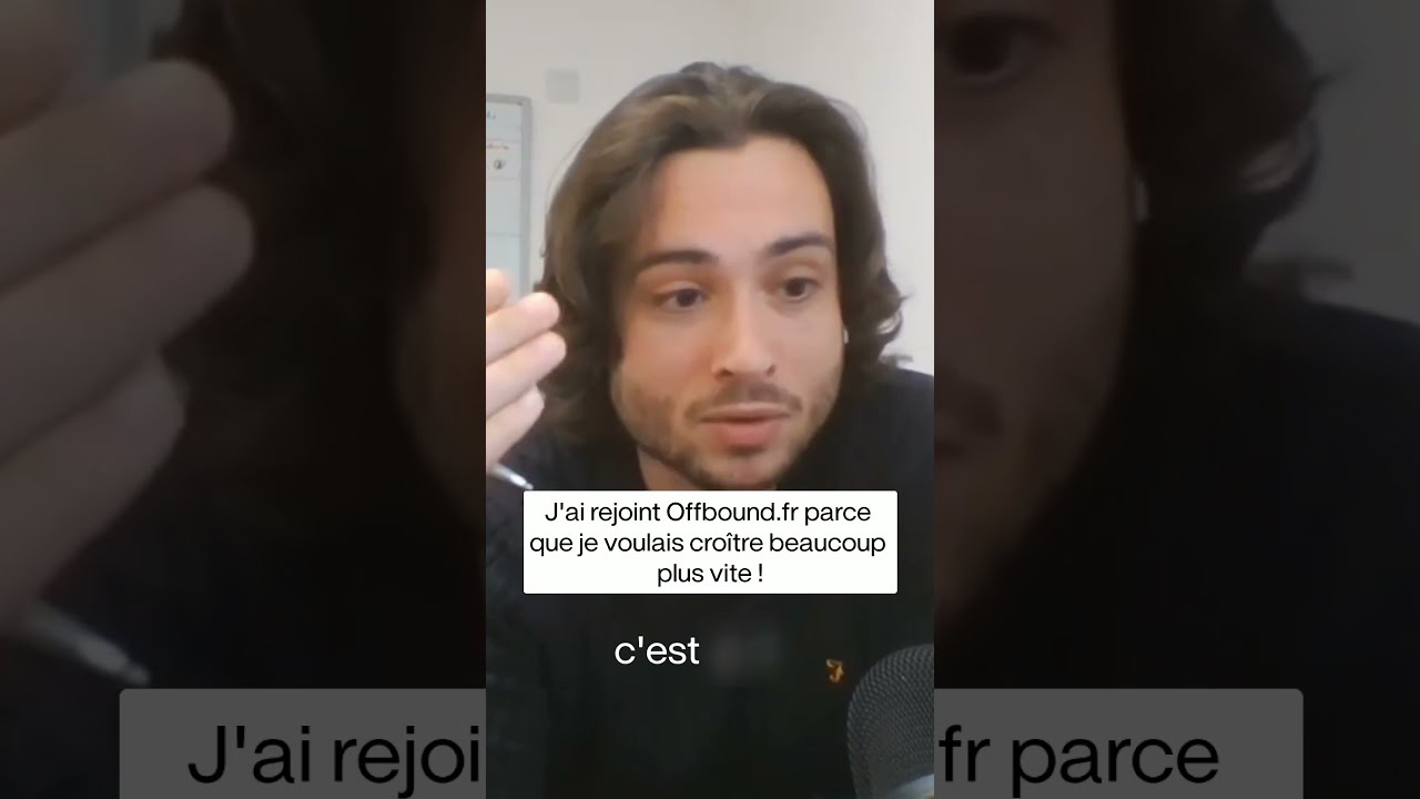 J'ai rejoint Offbound.fr parce que je voulais croître beaucoup plus vite!