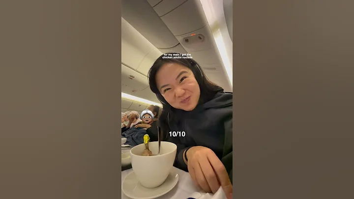 what I ate on a 14 hour flight with Philippine Airlines 🇵🇭 #shorts #travel #whatieat #businessclass