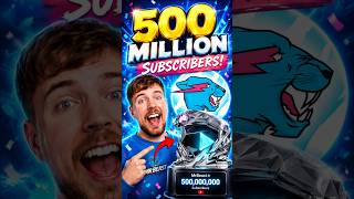 MrBeast 500 Million Subscriber Play Button Gift 😱#viralvideo,#trending,#mrbeast,#shorts,#facts