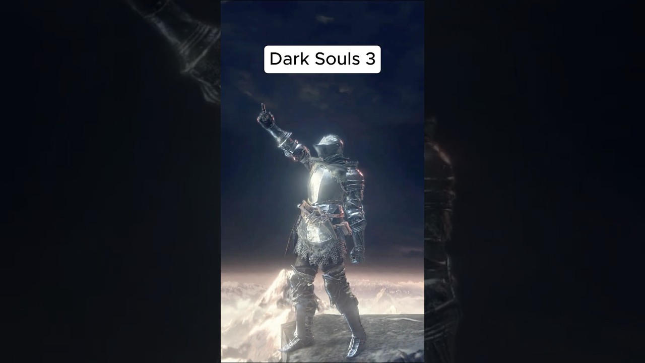 Evolution of Point Up Gesture in Dark Souls 1-3
