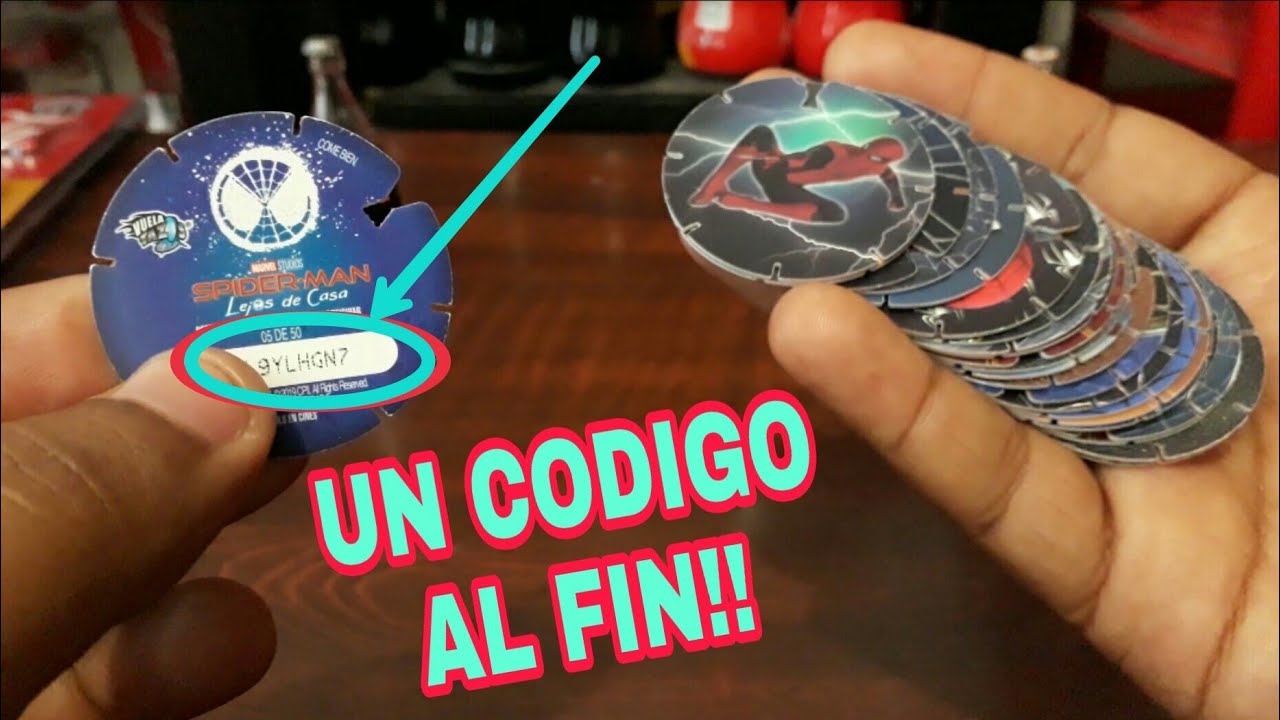 VUELA TAZOS SPIDERMAN CON CODIGO - YouTube