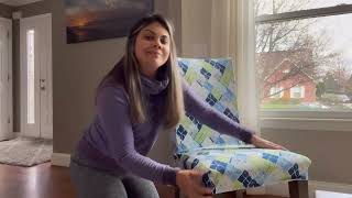 Review of Sufdari Dining Chair Covers,Kitchen Chair Cover,Parsons Chair Slipcover