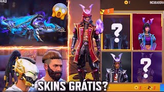 NOVA BARBA PRETA, NOVA INCUBADORA, GELO, EMOTE, AK DO DRAGÃO, SKINS GRÁTIS? E MAIS - FREE FIRE