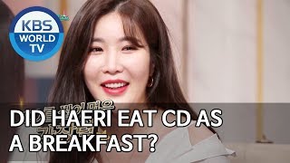 Did Haeri eat CD as a breakfast? [Happy Together/2019.11.07]