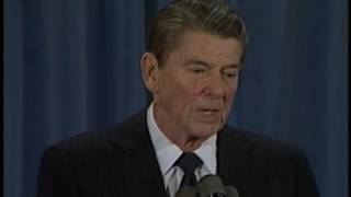 President Reagan’s 16th Press Conference in the East Room on February 16, 1983