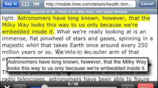 SpeakText demo for Apple iPhone (Read Paragraph Time Magazine) (ST 205) screenshot 5