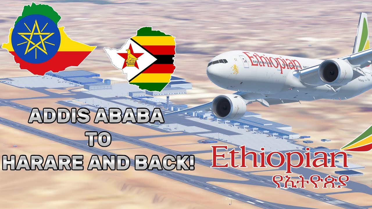 Flying from Addis Ababa to Harare and back Ethiopian B777200LR Infinite Flight YouTube