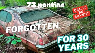 Old 1972 Pontiac Lemans left to rot in the mountains,  can it be saved or is it scrap?