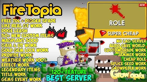 BEST GROWTOPIA PRIVATE SERVER 2021 | ✅🔥BEST SERVER & CUSTOM ITEMS! 😱😱 | LIKE REAL GT 🔥✅ | FireTopia