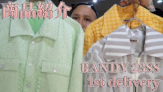 RANDY 23SS 1st delivery  オリジナルの生地＆ブランドらしいディテールが光るシャツジャケット二型！！このデザインが癖になる！！【Moore】