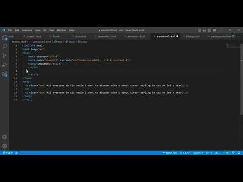 cursor styling in css