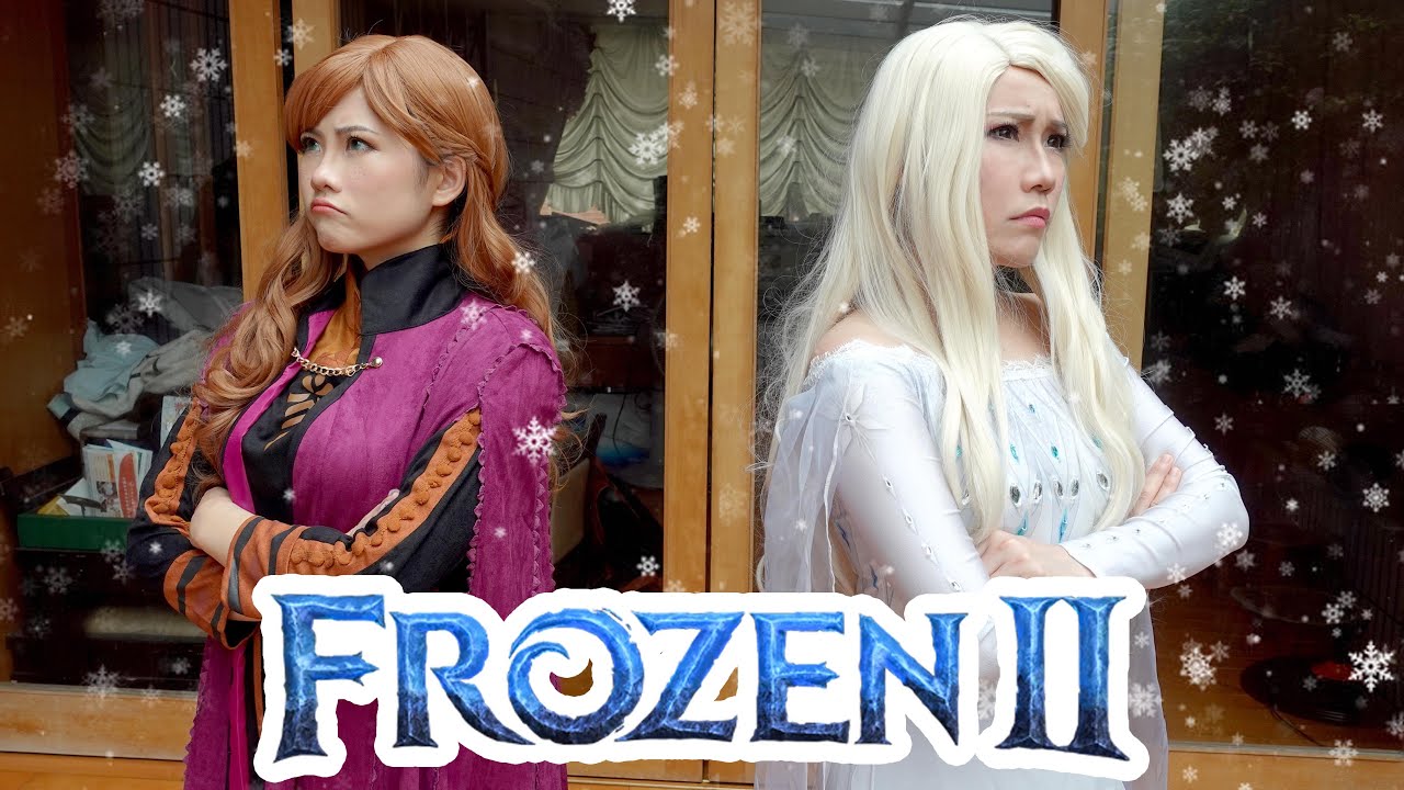 Elsa and Anna never play together 艾莎&安娜不再一起玩了 冰雪奇緣 真人版 Frozen 2 in Real Life｜白雨旋 小雨